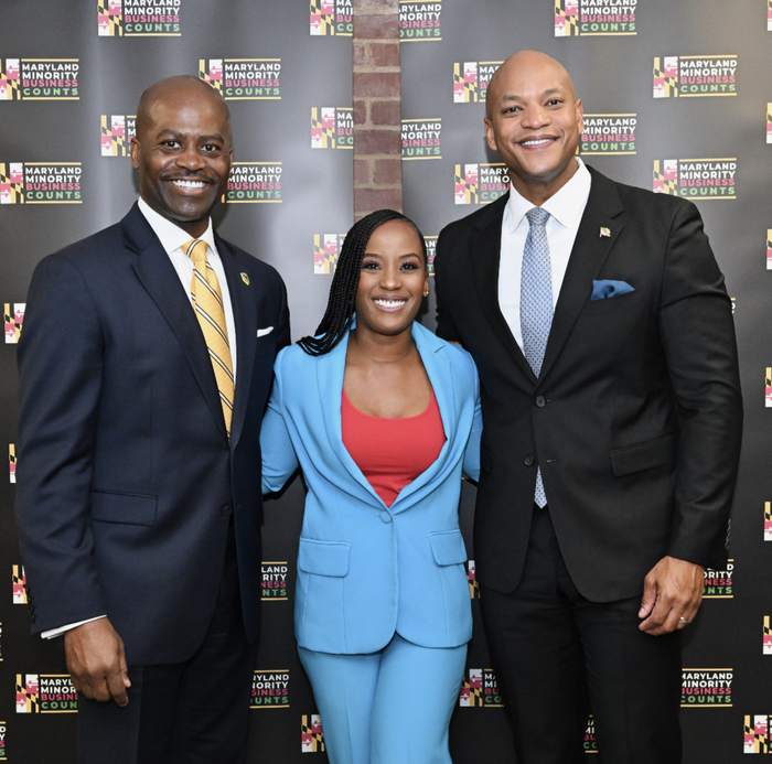 Megan Rivers with Maryland Governor Wes Moore